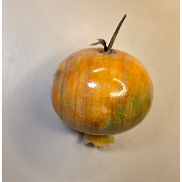 Vintage Italian Marble Pomegranate Carved. MCM Decor - Picture 2 of 6